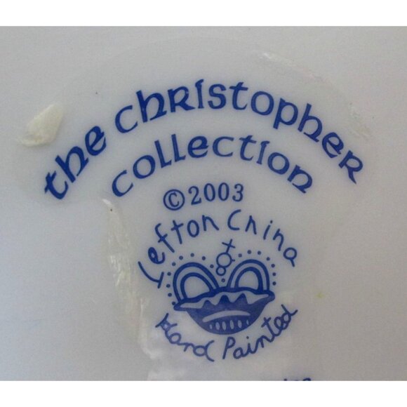 Lefton Angels & Baby Jesus Nativity Scene Figurine - VTG Christopher Collection - Picture 8 of 8